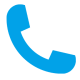 Blue telephone handset icon (call button)