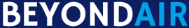 BEYOND AIR logo: white 'BEYOND' and blue 'AIR' on a dark blue background.